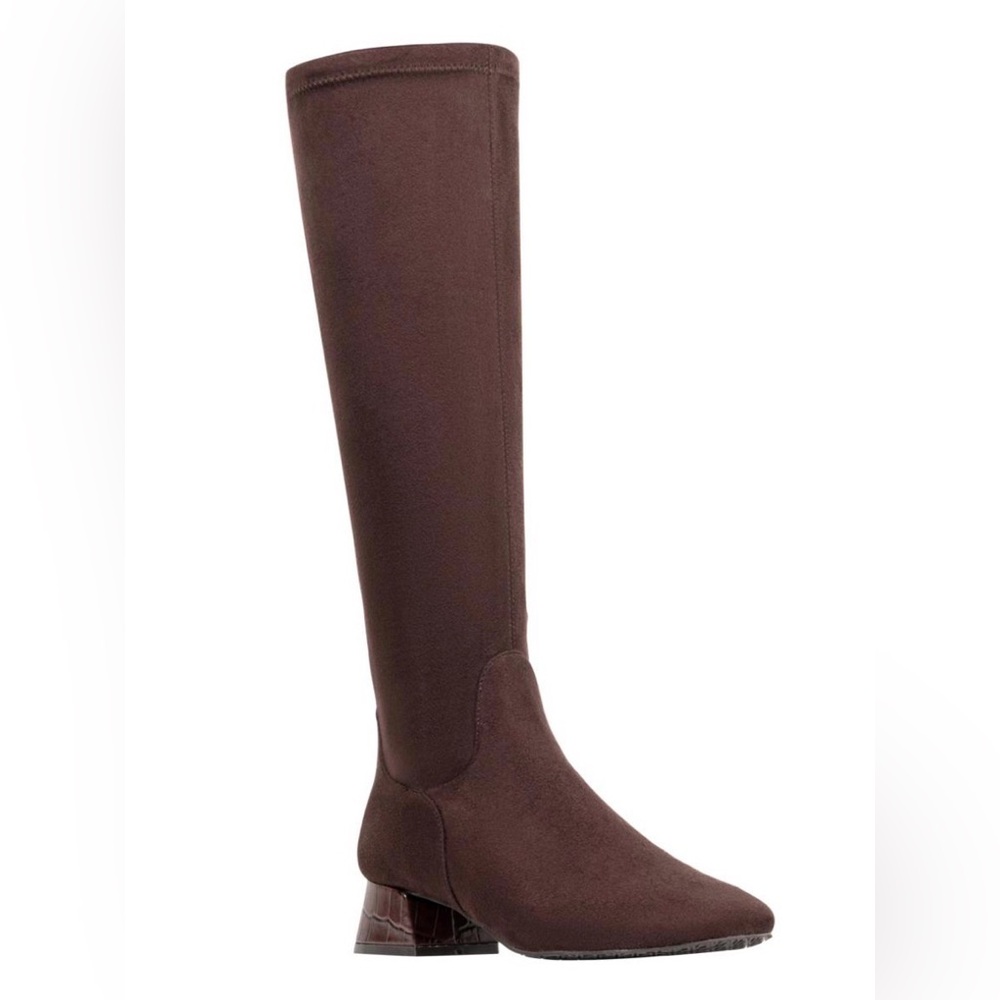 Donald Pliner Regina Brown Suede Knee High Boots Size 7M NWOB